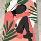 Boho Art - Tropical Girl Wall-hanging Rug by Artista Rugs