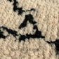 Art-silk soft and warm modern design rug