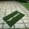 WET GRASS door mat 