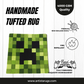 Premium New Zealand wool Minecraft rug