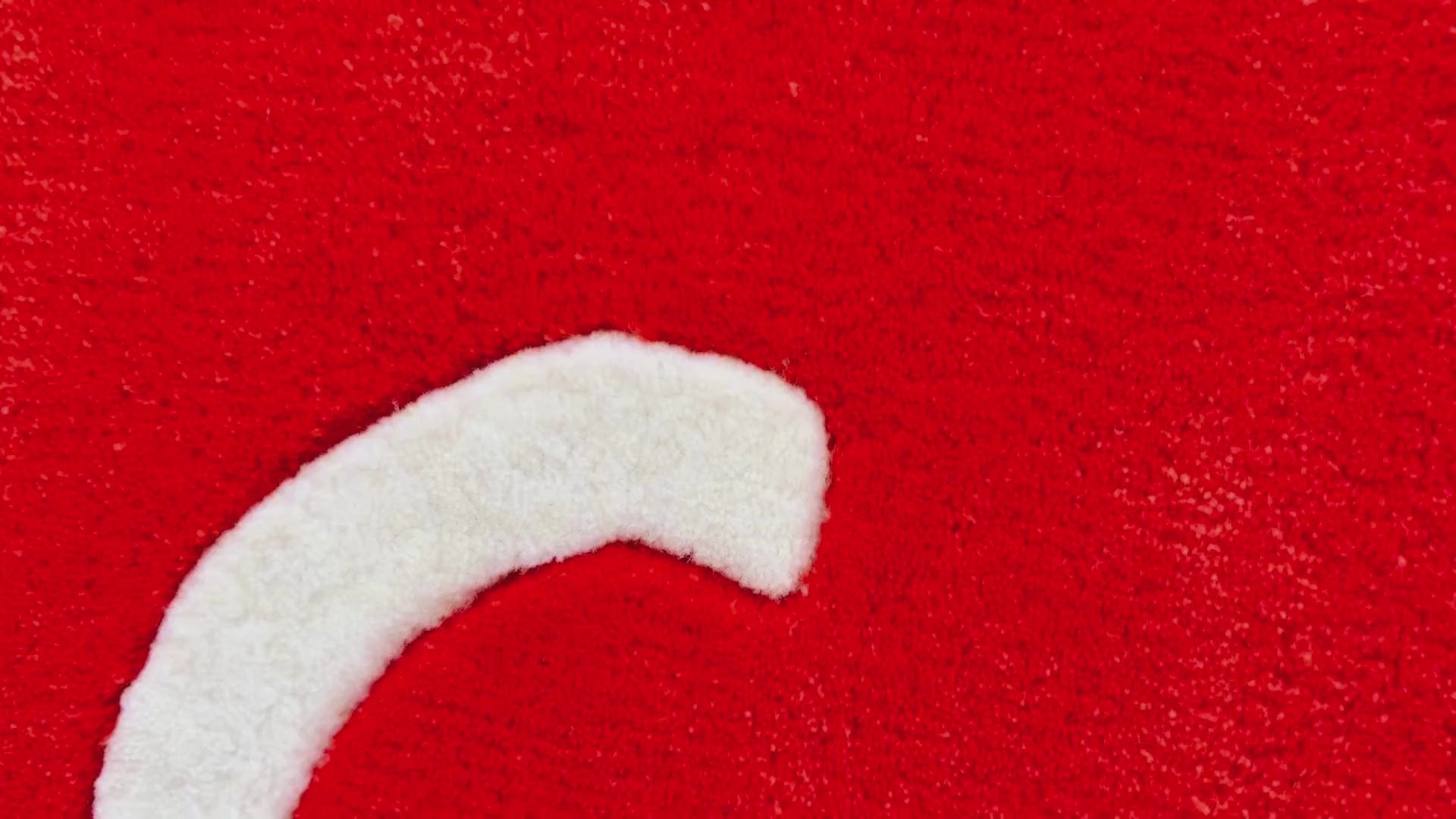 Closeup view of akatsuki cloud rug